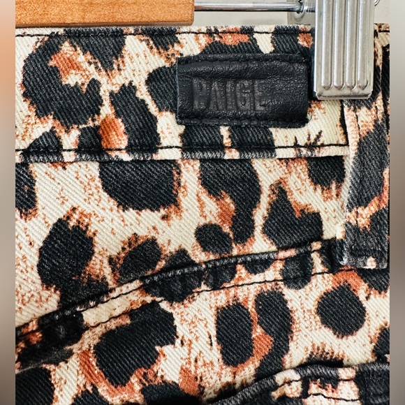 PAIGE Animal Print Cropped Jeans - Picture 5 of 9
